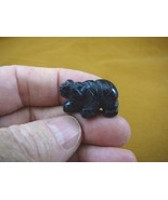 (Y-BEA-539) little 1&quot; Blue Goldstone Bear walking gemstone FIGURINE cub ... - $8.99