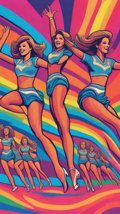 trippy dallas  cowboys cheerleaders phone background  wallpaper - £0.78 GBP