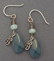 Silpada Evening Tide Earrings Blue Dangle Sterling Silver Layered 2013 - $44.99