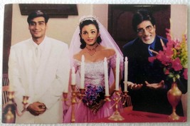 Bollywood Actors Ajay Devgan Aishwarya Rai Amitabh Bachchan Post card Postcard - £35.58 GBP