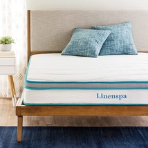 LINENSPA 8 Inch Memory Foam and Innerspring Hybrid Mattress – Queen Mattress – - £249.39 GBP