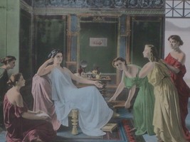 Lithograph from Original 5&#39;x7&#39; Italian Painting Malderelli c1866 ROY ART Gallery - £117.46 GBP