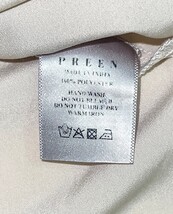 Preen Thornton Bregazzi Slip Dress Beige Silk Size S Adjustable Straps image 9