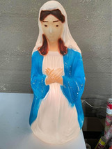 Vintage Empire Plastics Mother Mary Christmas Lighted Blow Mold - £47.95 GBP