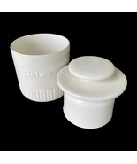 Butter Bell Keeper Crock White Serving Dish Ceramic Minimalist Bell Ivor... - $369.07 MXN