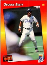 1992 Triple Play George Brett #115 Kansas City Royals - $1.77