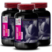 Horny Goat Weed Complex - Saw Palmetto Berry, Panax Ginseng Root - 3 Bottles - $51.26