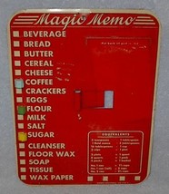 Vintage Retro Red Household Grocery Magic Memo Magnetic Board - £15.76 GBP