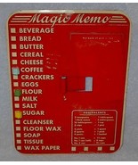 Vintage Retro Red Household Grocery Magic Memo Magnetic Board - £14.90 GBP