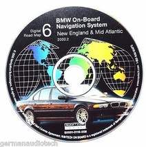 BMW NAVIGATION SYSTEM CD DIGITAL ROAD MAP DISC 6 NEW ENGLAND MID ATLANTI... - £30.92 GBP