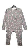 Roudelain Hoodie &amp; Jogger Set Womens  Large Star Print Sleepwear Loungew... - £14.18 GBP