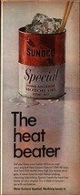 Sunoco Special Long Mileage Motor Oil 10w-40 1968 Magazine Ad heat beate... - $22.15