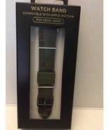 NEW Interchangeable Unisex Olive Green Vegan Leather &amp; Silicone Watch Ba... - $164.64 MXN