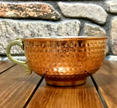 Copper Shaving Bowl HandMade Mug Brush Safety Razor Holder Turkish Ottoman - $15.82