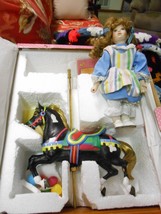 NIB-Treasury Collection PARADISE GALLERIES Doll w/ Carousel Horse=ALICIA... - £46.61 GBP