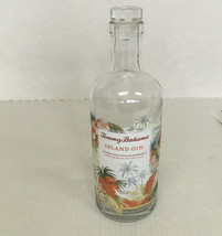 Empty Tommy Bahama island gin bottle decorative glass alcohol bottle bar... - $19.75