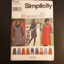 Simplicity Pattern 9702 Girls&#39; Jumper Knee length Design Your Own AA 7-1... - $7.83