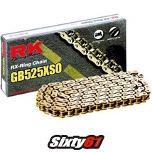 Honda CBR600RR Gold Black Chain RK X-Ring XSO 150 Link 525 Extended Swin... - $189.00