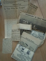 Vintage Assorted Newspaper Clipping and Dennis the Menace Cartoon 1940s - $4.09 CAD
