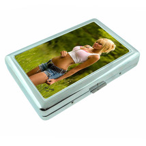 Norwegian Pin Up Girls D19 Silver Metal Cigarette Case RFID Protection Wallet - £13.19 GBP