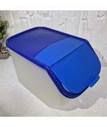 Vintage Tupperware 5.5L Modular Stackable Storage Bin – Flip-Top Lid Blu... - $25.50 CAD