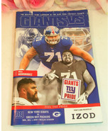 NFL NY Giants Official Game Program Giants VS. Green Bay Packers 12/1/19 - $13.99