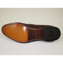 Men's GENIO Genuine Ostrich Embossed Leather Shoes Turkey 120332831 Cognac image 8