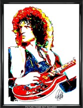 Brian May Queen Guitar Hard Rock Music Poster Print Wall Art 18x24 - £21.14 GBP
