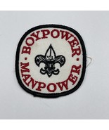 Boy power Manpower Boy Scout Badge BSA Vintage Patch - $31.10 CAD