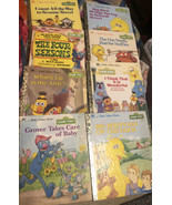 Sesame Street￼ Lot of 8Little Golden Books Published 1979-1988 Great Con... - £11.72 GBP