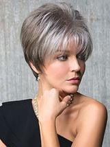 Samy Wig Color Sandy Silver - Noriko Wigs 4&quot; Short Sleek Chic Pixie Tapered Nape - £110.08 GBP