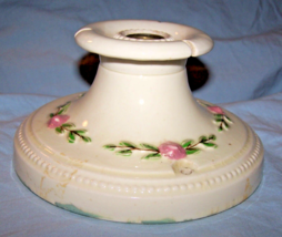 Vintage Porcelier Floral Ceiling Mount Ceramic Single Light Fixture-4 inches - £37.09 GBP