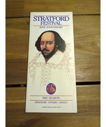 Vintage 1982 Season Stratford Festival 30th Anniversary Brochure - $31.68