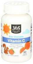 1/28 365 by Whole Foods Market, Kid&#39; Chewable Vitamin C, Natural Orange ... - $12.86