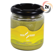 2x Candles Odor Buddy Citrus Island Lime Lemon Grapefruit Candle Ashtray | 12oz - £27.33 GBP