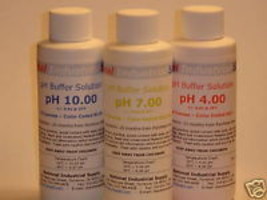 3-Pack pH Meter Calibration Buffer Solution - 4, 7 &amp; 10pH - 4oz/125ml Bo... - £11.47 GBP