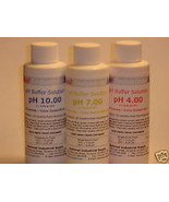 3-Pack pH Meter Calibration Buffer Solution - 4, 7 &amp; 10pH - 4oz/125ml Bo... - £11.59 GBP