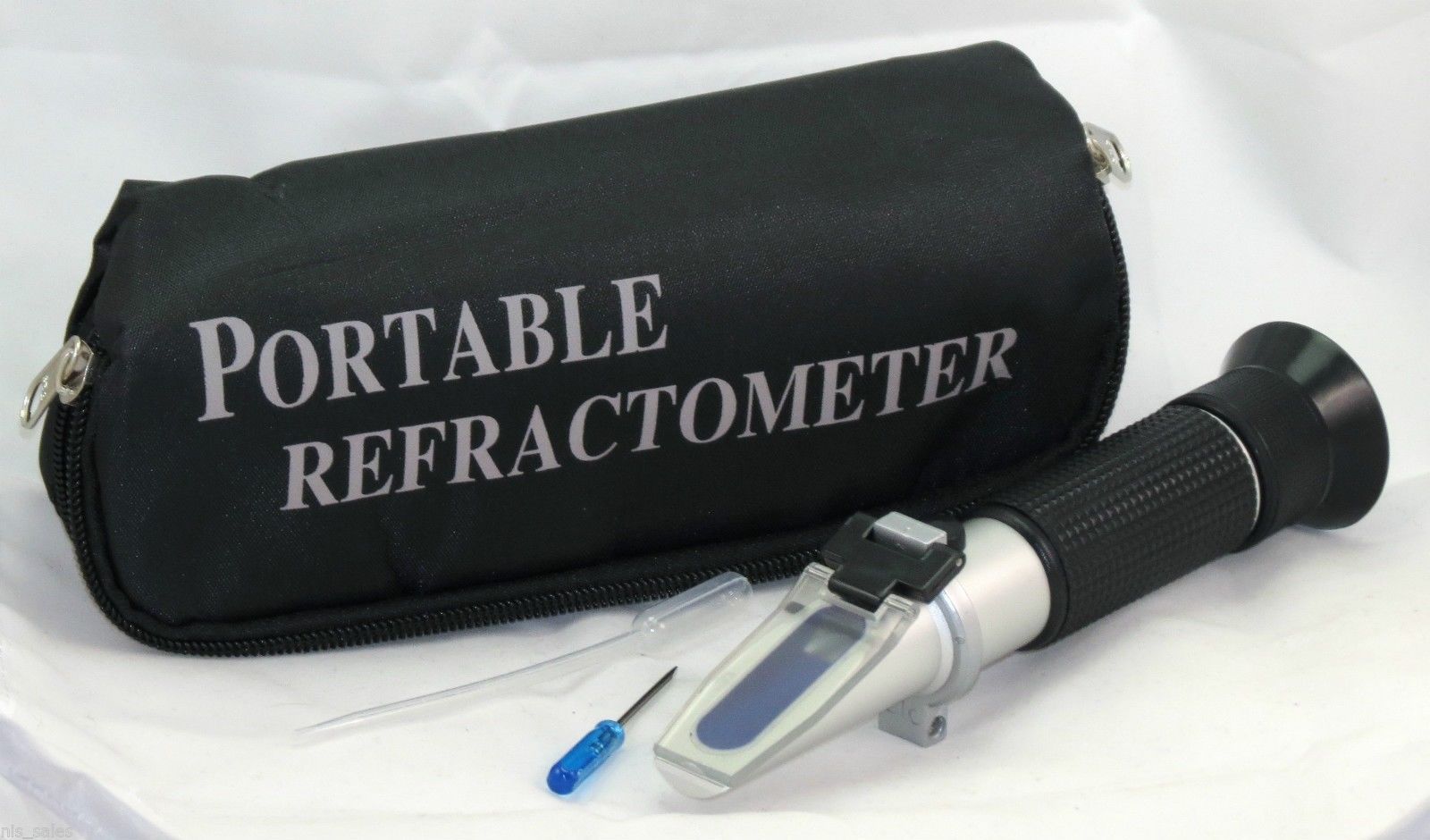 Salinity Salt Refractometer 4 Aquarium, Hydrometer SOFTCASE - w/ 35ppt Solution - £19.83 GBP