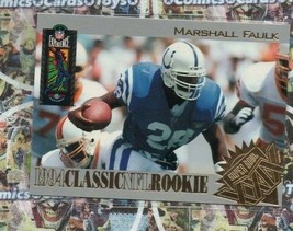 1994 Classic NFL Experience Rookie Card #R1 Marshall Faulk Indianapolis Colts - £1.55 GBP