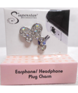 Superstar Accessry Earphone/Headphone Plug Charm Rhinestone Butterfly 3.... - £7.98 GBP