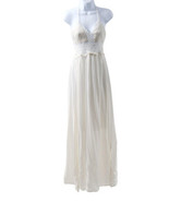 LILBETTER Women&#39;s Beach Crochet Bohemian Halter Maxi Long Dress Size Sma... - $414.49 MXN