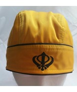 Sikh Punjabi turban Yellow Jean patka pathka Khanda bandana Head Wrap Si... - £10.09 GBP