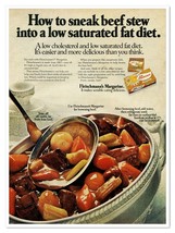 Fleischmann&#39;s Margarine Beef Stew Vintage 1972 Full-Page Magazine Ad - $9.70