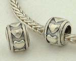 FJ047 Silver Heart Ring Charm - $19.99