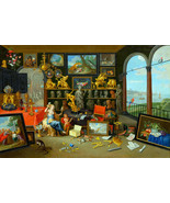 FRAMED CANVAS Art print  Allegory of sight by Jan van Kessel The Elder 2... - £84.66 GBP