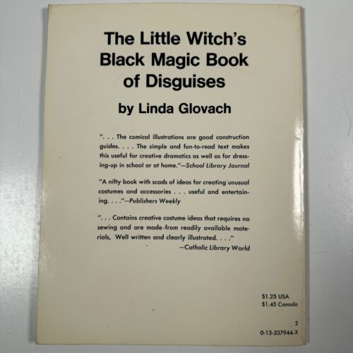 The Little Witch&#39;s Black Magic Book Of Disguises 1973 Treehouse Paperbacks - $19.79
