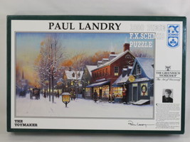1000 pc Puzzle The Toymaker Paul Landry 100% Complete FX Schmid Snow Nea... - $11.76