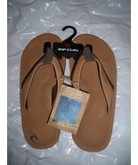 MEN&#39;S GUYS RIP CURL PADANG CHOCOLATE/TAN BEACH FLIP FLOPS SANDALS NEW $40  - $551.90 MXN