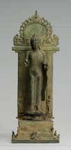 Antik Indonesische Stil Stehend Bronze Javanese Teaching Buddha - 36cm/35.6cm - £1,234.13 GBP