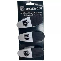 LA Kings Chip Clip 3-Pack Set All-Purpose Magnetic NHL Official Merch - £8.63 GBP